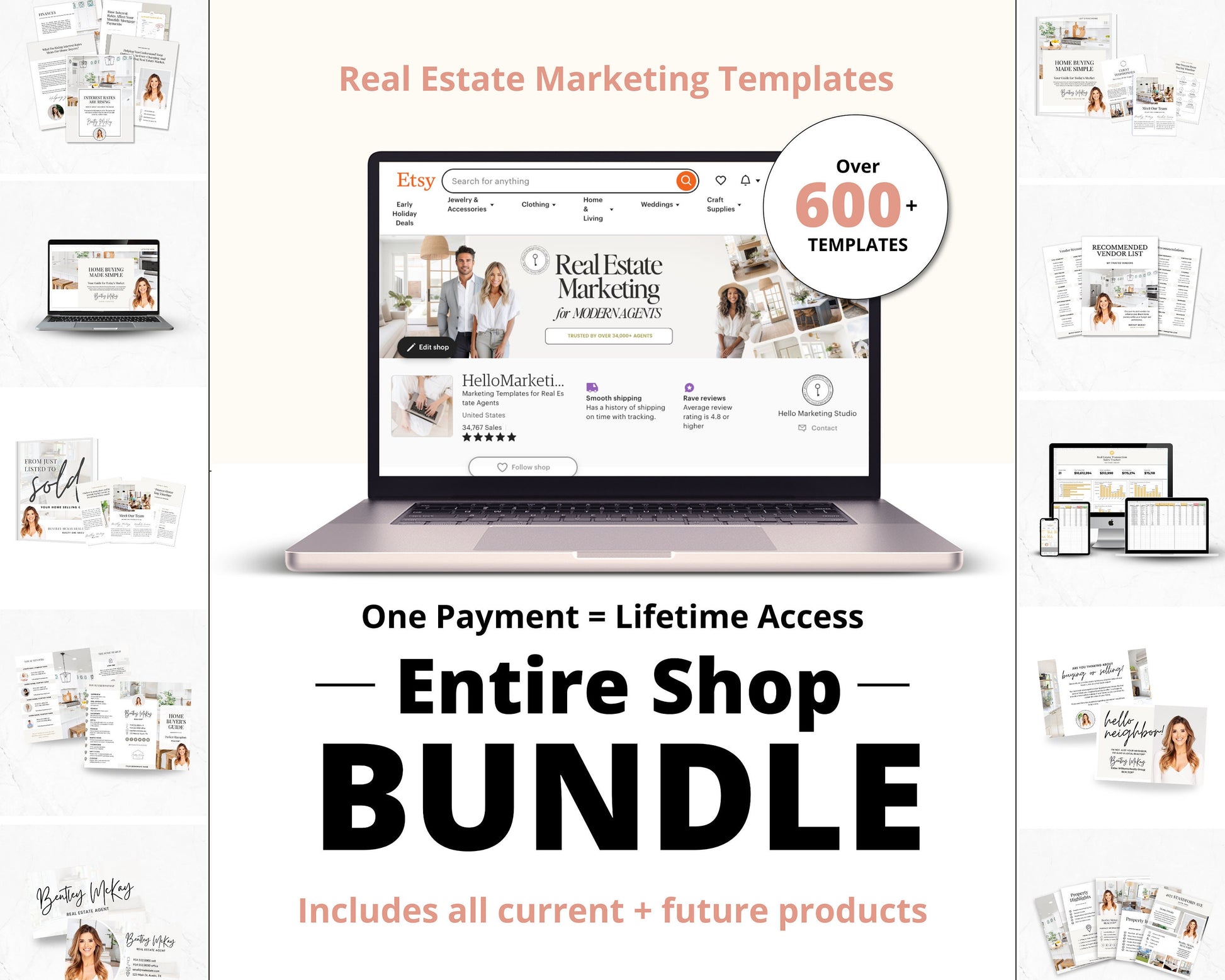 The Entire Shop Bundle | Real Estate Marketing | Seller Guide | Buyer Guide | Real Estate Flyers | Real Estate Instagram Social Media Posts