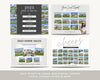 Real Estate New Year Postcards | Year In Review Sold Homes Postcard Mailers | Real Estate Marketing Canva | Real Estate Farming 2023 2024