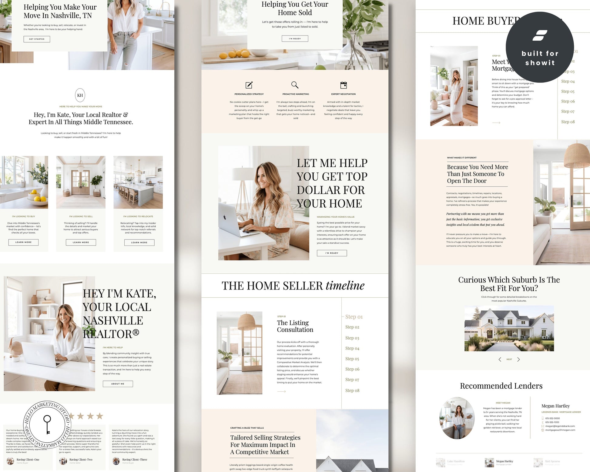 Real Estate Showit Website | Real Estate Agent Website Template | Showit Website Template | Website for Real Estate Marketing | Real Estate