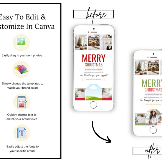 Christmas Digital Textable Card for Real Estate | Textable Christmas Card | Winter Real Estate Marketing | Winter | Real Estate Marketing