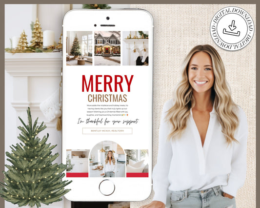 Christmas Digital Textable Card for Real Estate | Textable Christmas Card | Winter Real Estate Marketing | Winter | Real Estate Marketing