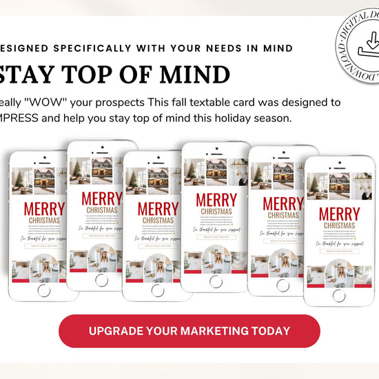 Christmas Digital Textable Card for Real Estate | Textable Christmas Card | Winter Real Estate Marketing | Winter | Real Estate Marketing