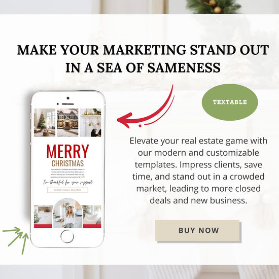 Christmas Digital Textable Card for Real Estate | Textable Christmas Card | Winter Real Estate Marketing | Winter | Real Estate Marketing
